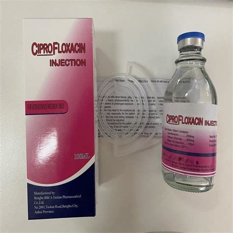 Mg Ml Glass Bottle Ciprofloxacin Lactate Injection Suppliers Mg Ml Glass Bottle