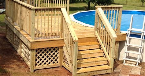 Prefabricated Deck Kits For Above Ground Pool Wood Deck Kits For