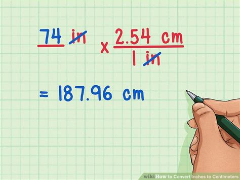 1 meter = 100 centimeters: 3 Ways to Convert Inches to Centimeters - wikiHow