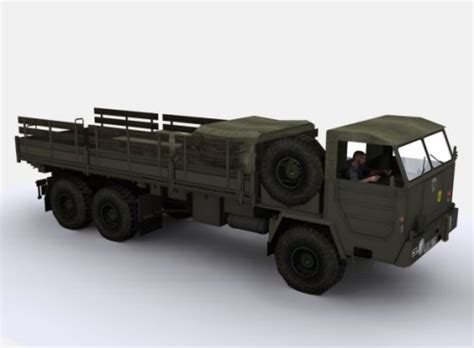 German Army Truck Free 3d Model 3ds Max Obj Open3dmodel 12184