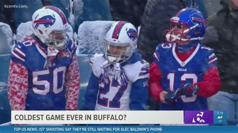 Coldest Nfl Game Ever In Buffalo Youtube