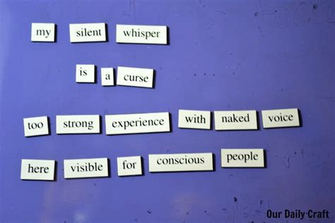 Play With Magnetic Poetry Our Daily Craft