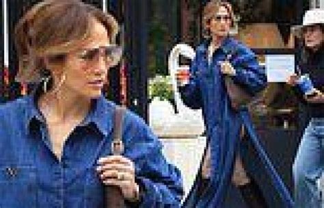 Jennifer Lopez Rocks Denim Valentino Dress With Daring Side Slits As