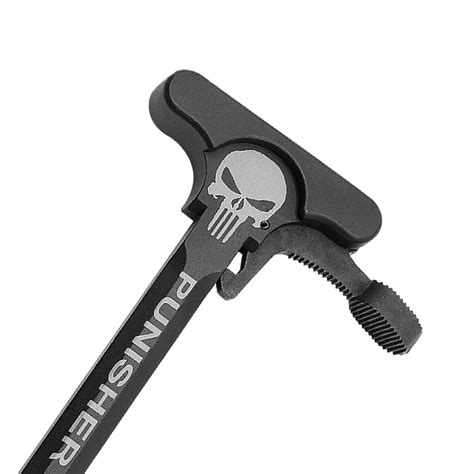 Ar 15 Charging Handle W Oversized Latch Punisher Engraving