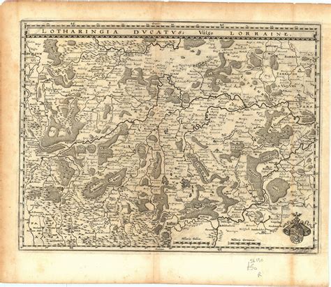 Lotharingia Ducatus Vulgo Lorraine By Merian Matthäus 1640 Map