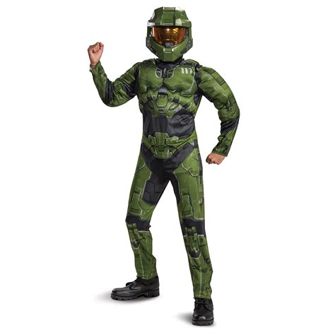 Halo Boys Classic Master Chief Infinite Muscle Halloween