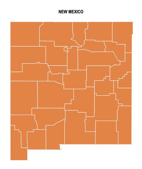 New Mexico County Map Editable And Printable State County Maps