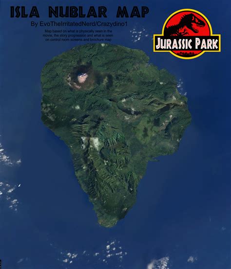 Isla Nublar Jurassic World Map World Map