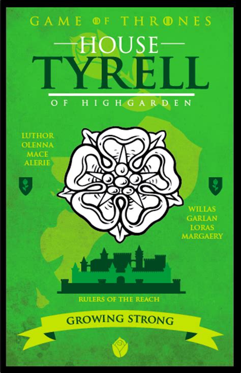 Maybe you would like to learn more about one of these? Game of Thrones - House Tyrell by GoJoeThibaultGo on ...