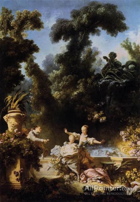 Jean Honore Fragonard The Progress Of Love The Pursuit Oil Painting