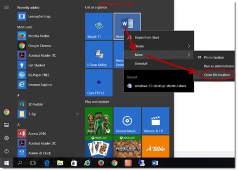 Windows 10 Desktop Shortcut Secrets