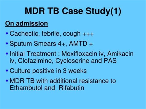 ppt management of tuberculosis tb and multidrug resistant tb mdr tb powerpoint