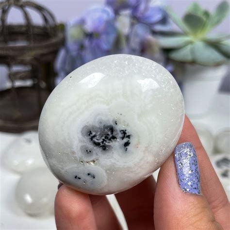 You Choose Solar Quartz Palm Stones Stalactite Eye Agatized Quartz By