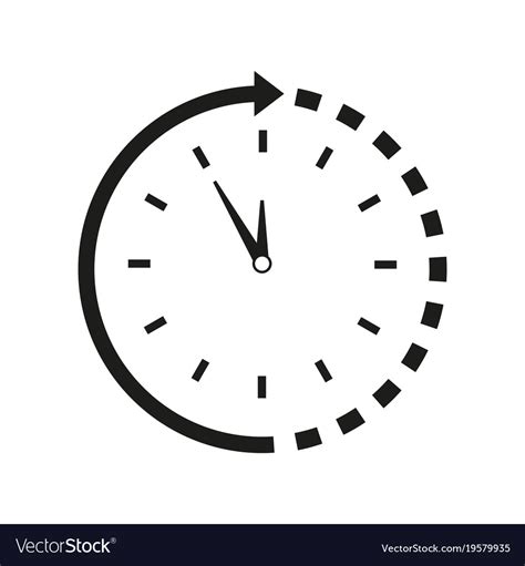 These can be used in website landing page, mobile app, graphic design projects. Time around clock icon Royalty Free Vector Image