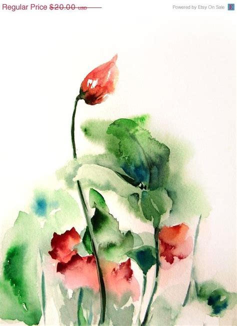HOLIDAY SALE Flowers Art Print 9x12 Of Original Watercolor Painting