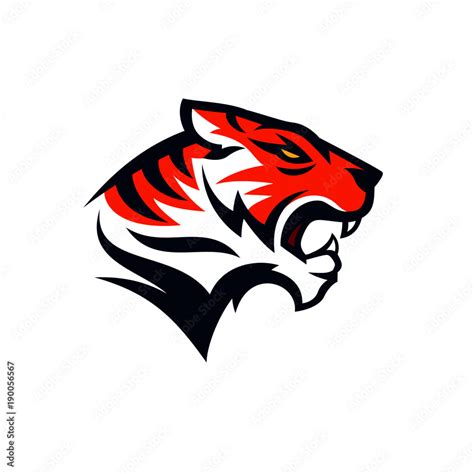 Tigers Logo Design Vector Stock Vector Adobe Stock