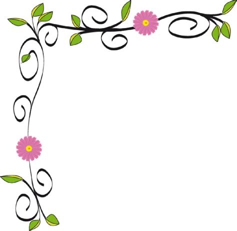 Free Simple Flower Border Designs For A4 Paper Download Free Simple