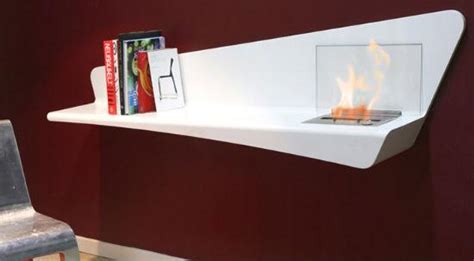 Beautiful Futuristic Fireplace Integrates Books And Fire For Pure Hotness