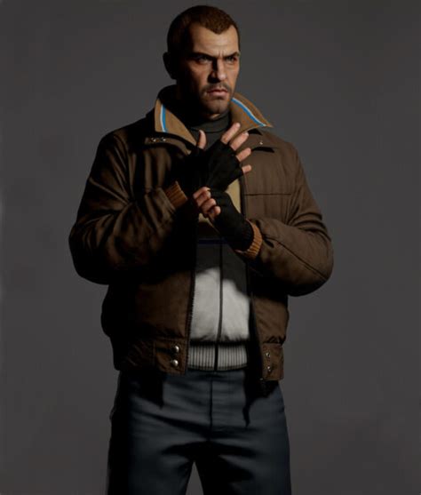 Niko Bellic Mens Brown Bomber Jacket