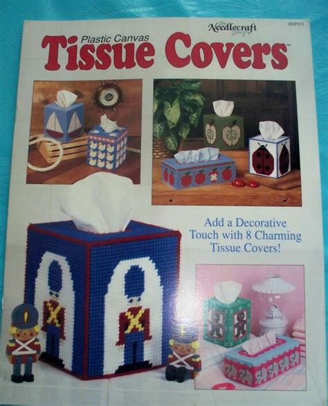 Items Similar To Plastic Canvas Tissue Cover Pattern Book On Etsy