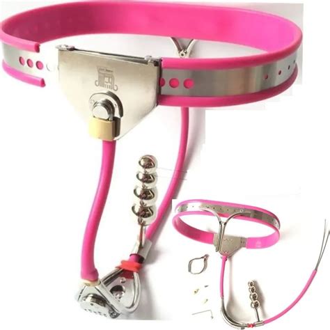 Latest Design Female Whole Adjustable Stainless Steel Chastity Belt Device Wi Defecate Hole Anal