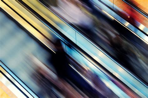 Abstract Motion Blur Of Escalator Stock Photo Download Image Now Istock