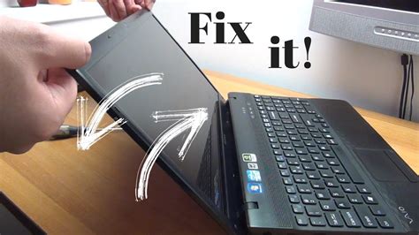 How To Adjust Tighten Or Loosen Up The Hinges On A Laptop Youtube