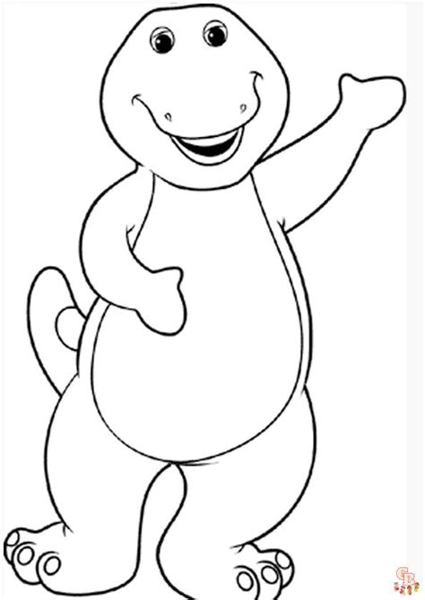 Free Barney Coloring Pages Printable Gbcoloring