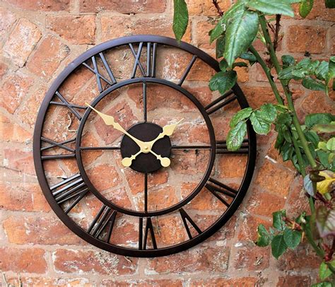 Buy Homezone Large 50cm Modern Roman Numeral Indoor Outdoor Clock