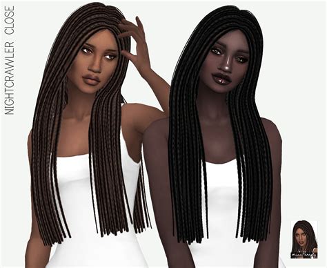 Sims 4 Hairs ~ Miss Paraply Nightcrawler S Close Hair
