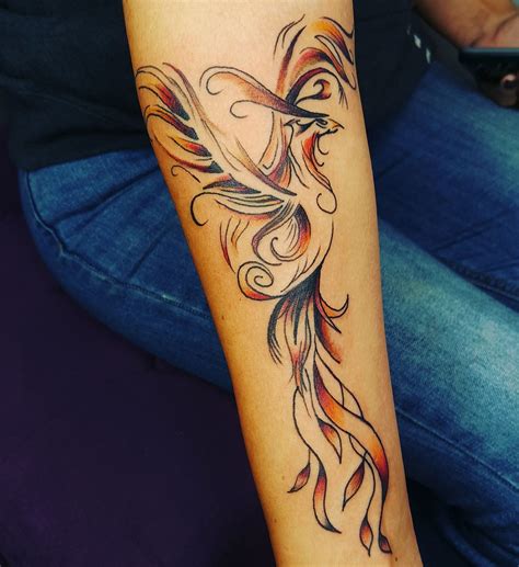 Beautiful Phoenix Tattoo By Kristen 😍 Beautiful Phoenix Tattoo By