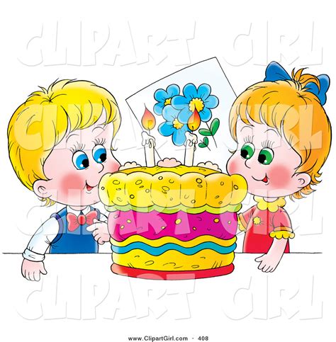 Clip Art Of A Royalty Freehappy Boy And Girl Twins