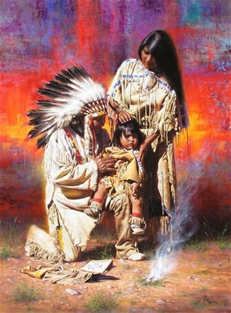Three Generations Native American Artwork American