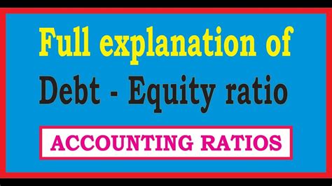 1 doing the basic calculations and analysis. Debt to Equity Ratio || Ratio Analysis - YouTube