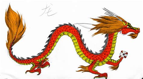 Chinese Dragon Colored Sketch By M34n13 On Deviantart