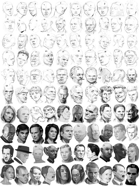 100 Heads Challenge Link To Some Closeups In The Comments Rlearnart
