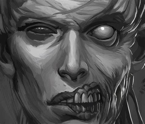 Artstation Editing Zombie Face Zombie Face Zombie Face