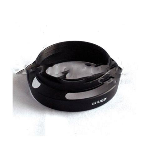 Bottomprice 49mm Metal Tilted Vented Lens Hood Shade For For Leica M Lm
