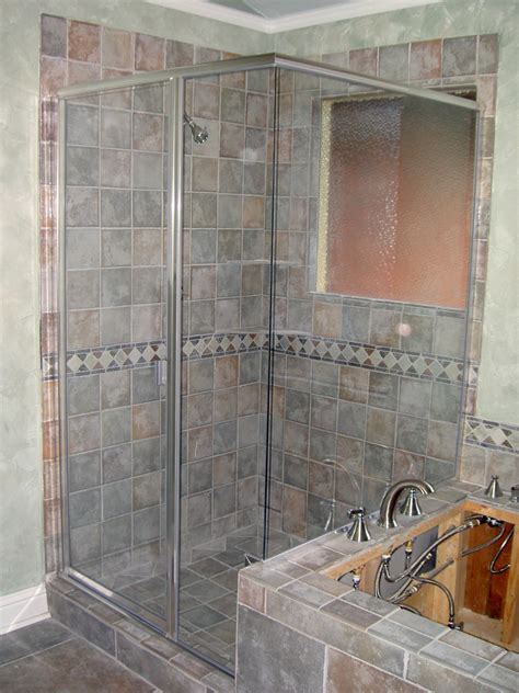 For example, choose larger squares of porcelain tiles with a bold graphic such as a freeform flower design. Bathroom: Upgrade Your Bathroom With Shower Tile Patterns ...