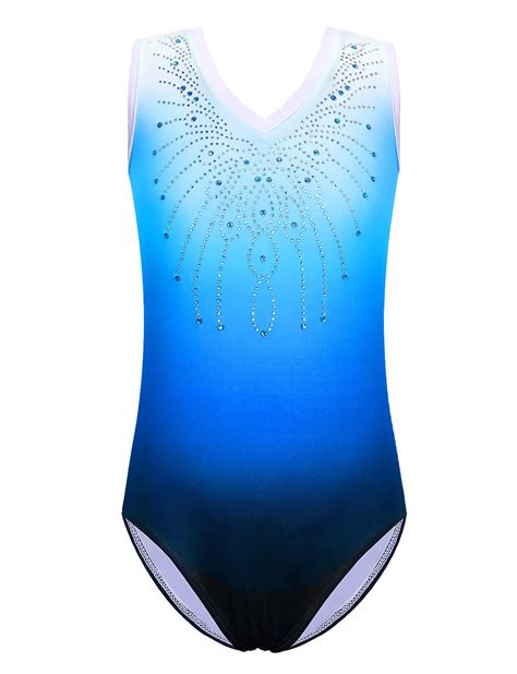 Buy Gymnastics Leotard Girls Shiny Diamond Ballet Dance One Piece Outfit Online At Desertcart