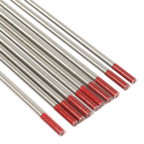 10Pcs 3 32inch X 7inch 2 4x175mm RED WT20 2 Thoriated Tungsten