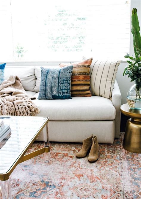 30 to 36 inches is the typical amount of room required for walkways between furniture, and you'll want at least 3 to 5 inches of space between your sofa and the wall. The only white sofa you will ever need to own - Anita Yokota | Modern furniture living room ...
