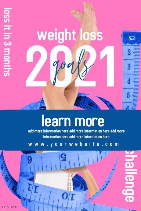 Weight Loss Challenge Flyer Templat Postermywall