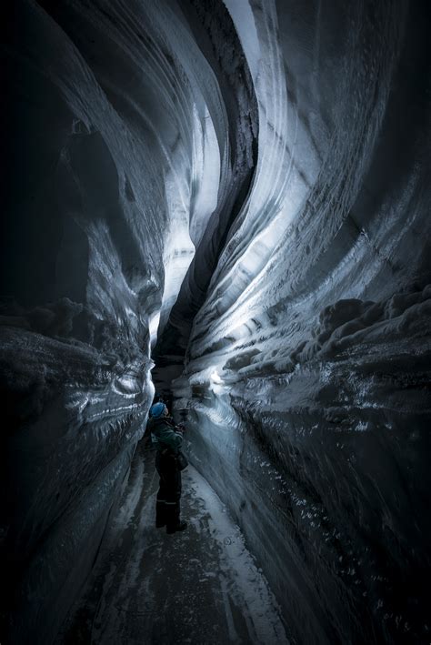 Ice Caves In The The Arctic Svalbard On Behance