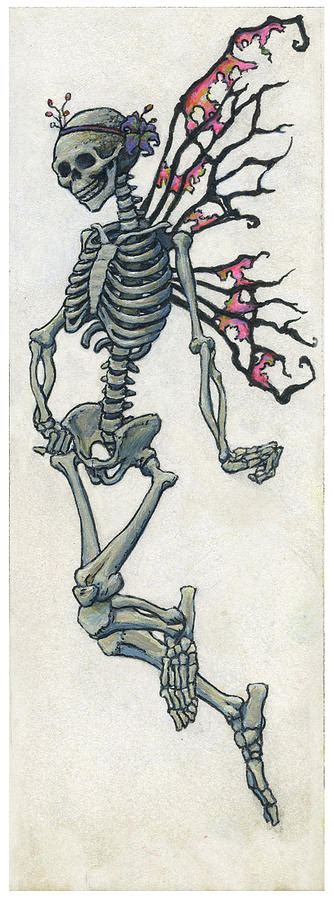 Skeleton Fairy Painting By Haley Gresham