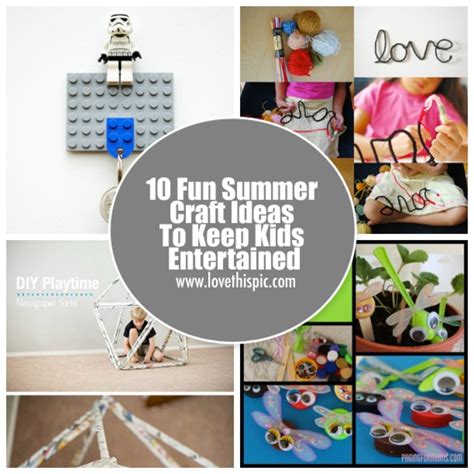 10 Fun Summer Craft Ideas To Keep Kids Entertained