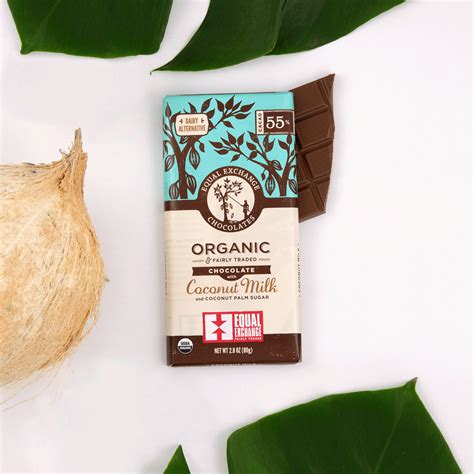 Organic Chocolate With Coconut Milk 55 Cacao Equal Exchange