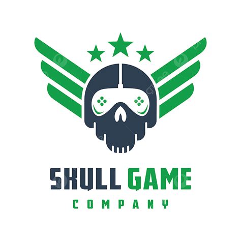 Skull Gaming Logo Vector Design Images Skull Game Logo Design Skull