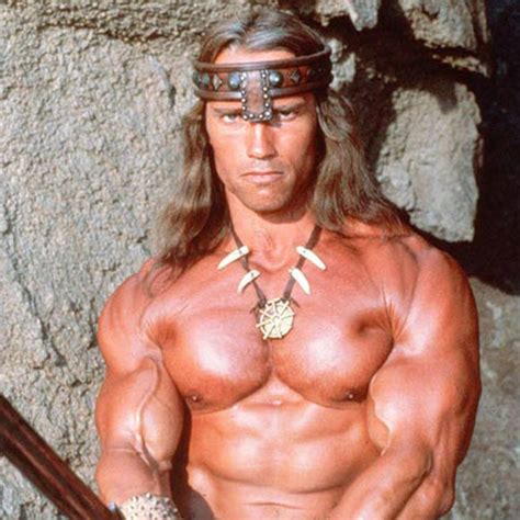 He was born on a battlefield and is the son of a blacksmith. Arnold Back for More Conan - E! Online