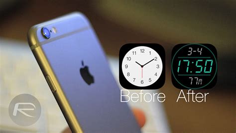 People using smart phone with time clock icon and word. How To Transform Stock Analog iOS Clock Icon Into Digital ...